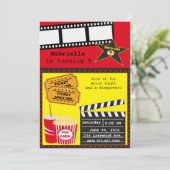 Einladung zu Movie Night Elements (Stehend Vorderseite)