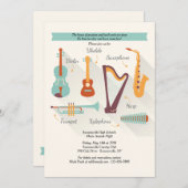 Einladung zu Musikinstrumenten (Vorne/Hinten)