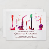 Einladung zu Musikinstrumenten (Vorne/Hinten)