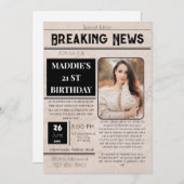 Einladung zu News Paper (Vorne/Hinten)