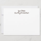 Einladung zu niedlichen KLEINEN SCHWEINEN (Rückseite)