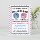 Einladung zu Nüsse oder Nüsse (Stehend Vorderseite)