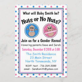 Einladung zu Nüsse oder Nüsse