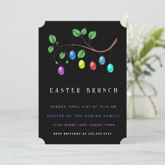 Einladung zu Ostereiern (Stehend Vorderseite)