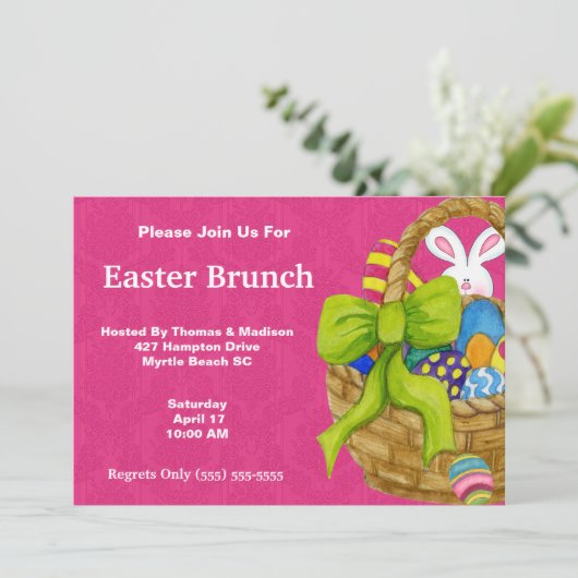 Einladung zu Ostern (Stehend Vorderseite)