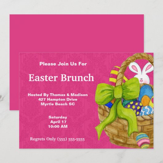 Einladung zu Ostern (Vorne/Hinten)
