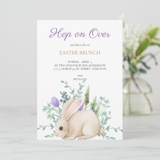 Einladung zu Ostern (Stehend Vorderseite)