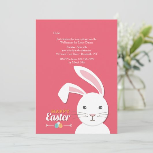 Einladung zu Ostern (Stehend Vorderseite)