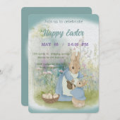 Einladung zu Ostern mit Peter Rabbit (Vorne/Hinten)