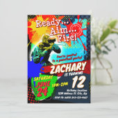 Einladung zu Paintball (Stehend Vorderseite)