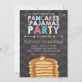 Einladung zu Pancake und Pajamas Geburtstag