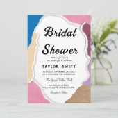 Einladung zu Papier-Brautdusche mit benutzerdefini (Stehend Vorderseite)