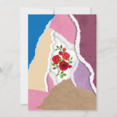 Einladung zu Papier-Brautdusche mit benutzerdefini (Rückseite)