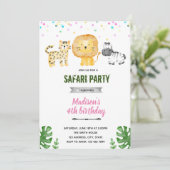 Einladung zu Pastel Safari (Stehend Vorderseite)
