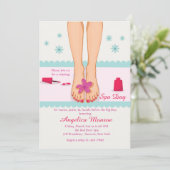 Einladung zu Pedicured Feet (Stehend Vorderseite)