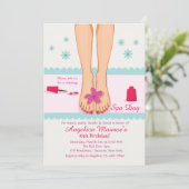 Einladung zu Pedicured Feet (Stehend Vorderseite)