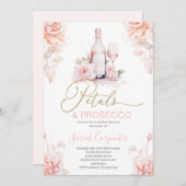 Einladung zu Petals und Prosecco Bridal Dusche (Vorne/Hinten)