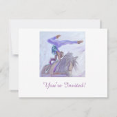 Einladung zu Pferdeausflügen (Rückseite)