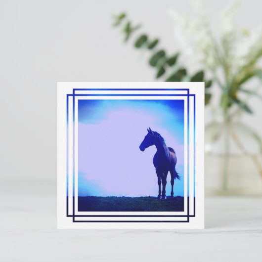 Einladung zu Pferdedesign (Stehend Vorderseite)