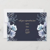 Einladung zu Piano Blue Water Color (Rückseite)