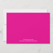 Einladung zu Pink-Script-Engagement (Rückseite)