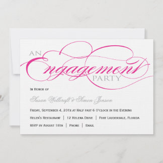 Einladung zu Pink-Script-Engagement