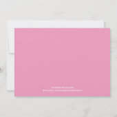 Einladung zu Pink-Script-Engagement (Rückseite)