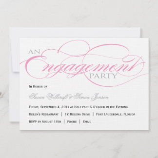 Einladung zu Pink-Script-Engagement