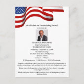 Einladung zu politischen Wahlkämpfen Postkarte (Vorderseite)