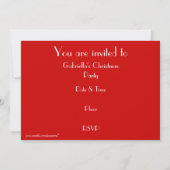 Einladung zu Red Stars (Rückseite)