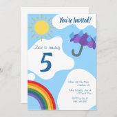 Einladung zu Regen oder Schuhen (Vorne/Hinten)