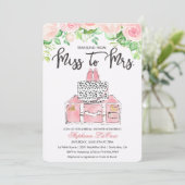 Einladung zu Reise-Thema Blumendusche (Stehend Vorderseite)