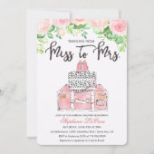 Einladung zu Reise-Thema Blumendusche (Vorderseite)