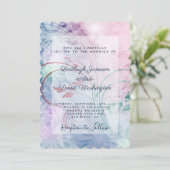 Einladung zu Rosa und Blau (Stehend Vorderseite)