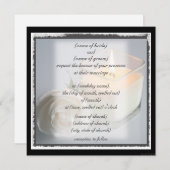 Einladung zu Rose und Kerzen (Vorne/Hinten)