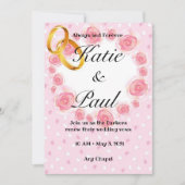 Einladung zu Rosenhochzeiten (Vorderseite)