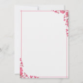 Einladung zu Rosenhochzeiten (Rückseite)