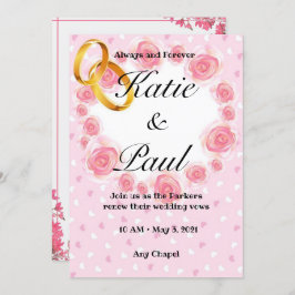 Einladung zu Rosenhochzeiten