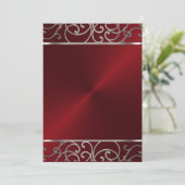 Einladung zu Rot- und Silberfest (Stehend Vorderseite)