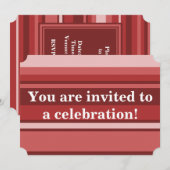 Einladung zu Roten Streifen (Vorne/Hinten)