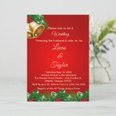 Einladung zu Roten und Grünen Weihnachten (Stehend Vorderseite)