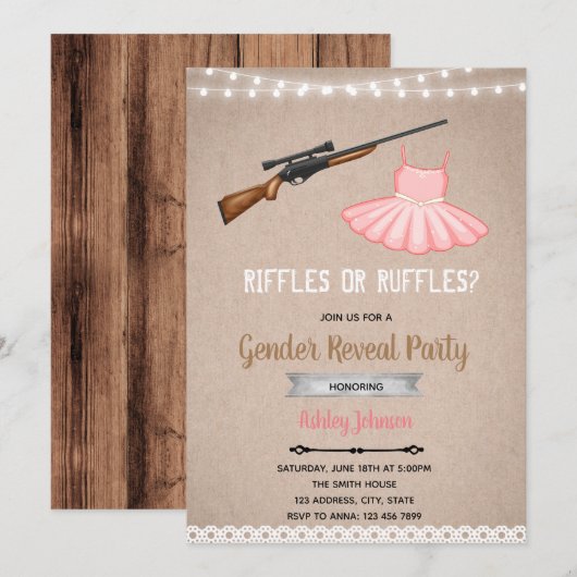 Einladung zu Ruffles oder Riffs (Vorne/Hinten)