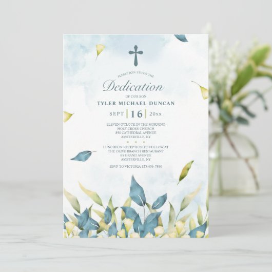 Einladung zu Sage- und Gold-Blätter (Stehend Vorderseite)