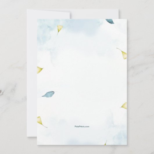 Einladung zu Sage- und Gold-Blätter (Rückseite)