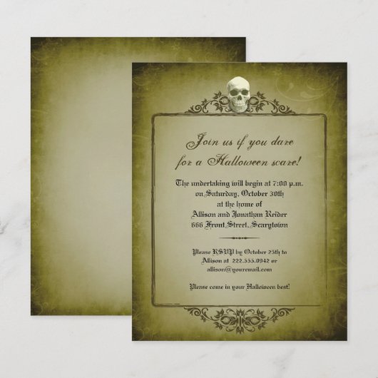 Einladung zu Schädelrahmen (Vorne/Hinten)