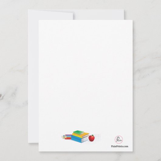 Einladung zu Schultagen (Rückseite)