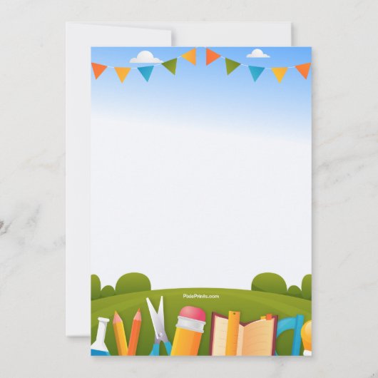 Einladung zu Schultagen (Rückseite)