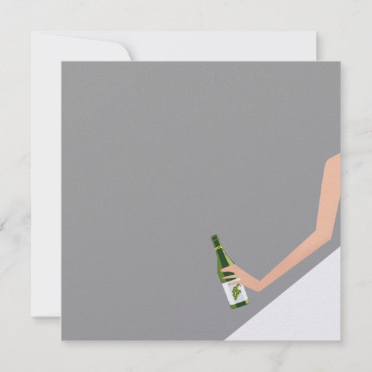 Einladung zu Silber-Brautparty (Rückseite)