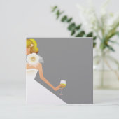 Einladung zu Silber-Brautparty (Stehend Vorderseite)