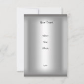 Einladung zu Silber und Rotem Herzen (Rückseite)